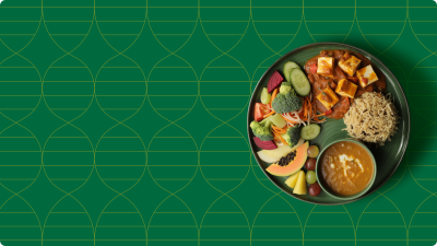 Nutrigenomics explains how food and nutrients interact with an individual's genes to affect health and disease risk.